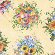 Tranquil Blooms-Bouquet Toss Yellow W150-004-215