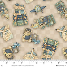 Traveling Teddies-Beige 2423-44