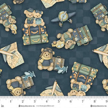 Traveling Teddies-Dark Blue 2423-77