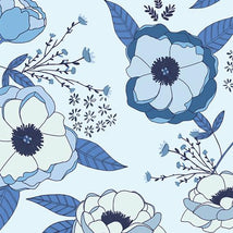 True Blue - Sprinkled Peonies Azul TBL89503