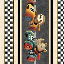 Turbo Tykes-Racetrack Border Stripe Smoke 2600-31755-K