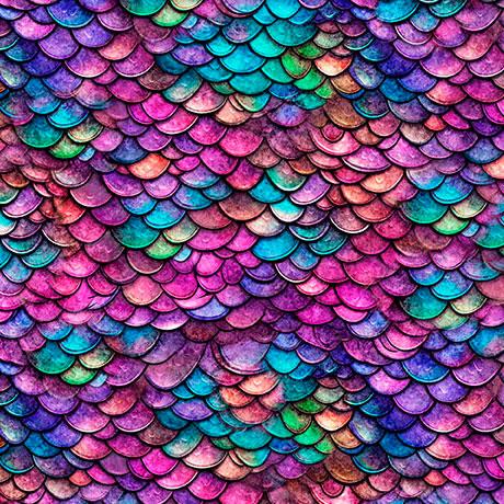 Dragon's Song - Dragon Scales Pink/Turq 2600-31156-PQ