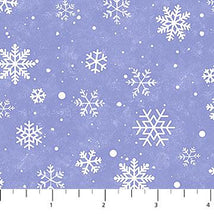 Twas The Night Before Christmas-Snowflakes Blue 27024-24