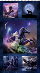 Unicorn Magic-24" Panel Navy Blue Y4709-53