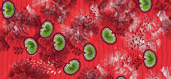 Uniwax Prints From Ivory Coast-Tangerine UW-24724-3