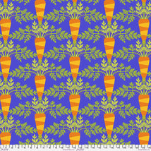 Vegetable Patch-Carrot Blue PWJS181.BLUE