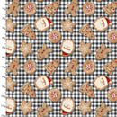 Very Merry Gingerbread-Christmas Cookie Plaid Black 3VERYMERRYGI-24614-BLK