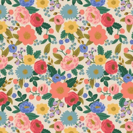 Vintage Garden-Vintage Blossom Cream Metallic RP1001-CR2M