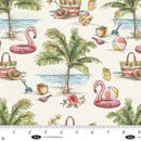 Vintage Summer-Scenic Beach Ivory 4637-41