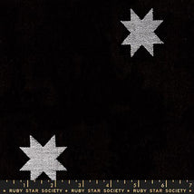 Warp Weft Mystic Fable - Quilt Star Woven Black RS4155-12
