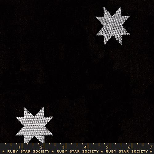 Warp Weft Mystic Fable - Quilt Star Woven Black RS4155-12