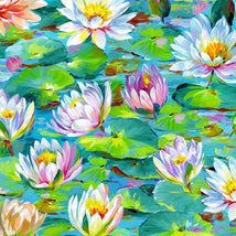 Water Lily Pond-Green DCX11693-GREE-D