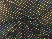 Waterfall on Poly Spandex Black/Silver Dizzy WATERFALL/SS