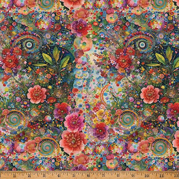 Whimsical Flower Garden-Multi W5536-130