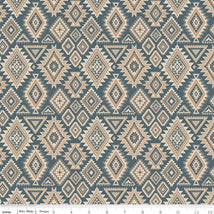 Whispering Pines-Geometric Blue C17953-BLUE