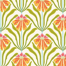 Wild Beauty - Floral Geo - Lt Cream 2800-31556-ELIN