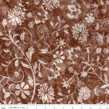 Wild Blossoms Sew Soft Rayon-Walnut BTR23567-138