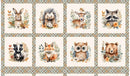 Wild & Free-24" Panel Blocks Multi 4935B-39