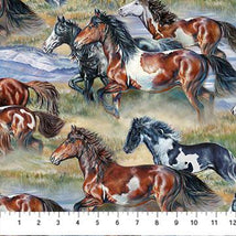 Wild & Free-Horse Scenic Green DP27602-72