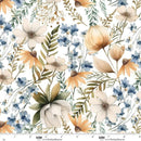 Wild & Free-Large Floral Ecru 4927-01