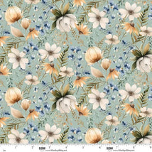 Wild & Free-Small Floral Teal 4925-11
