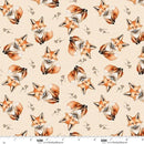 Wild & Free-Tossed Foxes Cream 4924-44