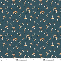 Wild & Free-Tossed Mushrooms Navy 4928-77