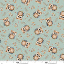 Wild & Free-Tossed Owls Teal 4926-11