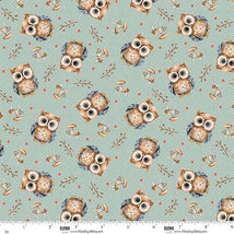 Wild & Free-Tossed Owls Teal 4926-11