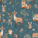 Wild & Free-Woodland Animals Navy 4933-77