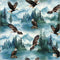 Wild Kingdom-Regal Eagle Mountain Mist 55028D-1