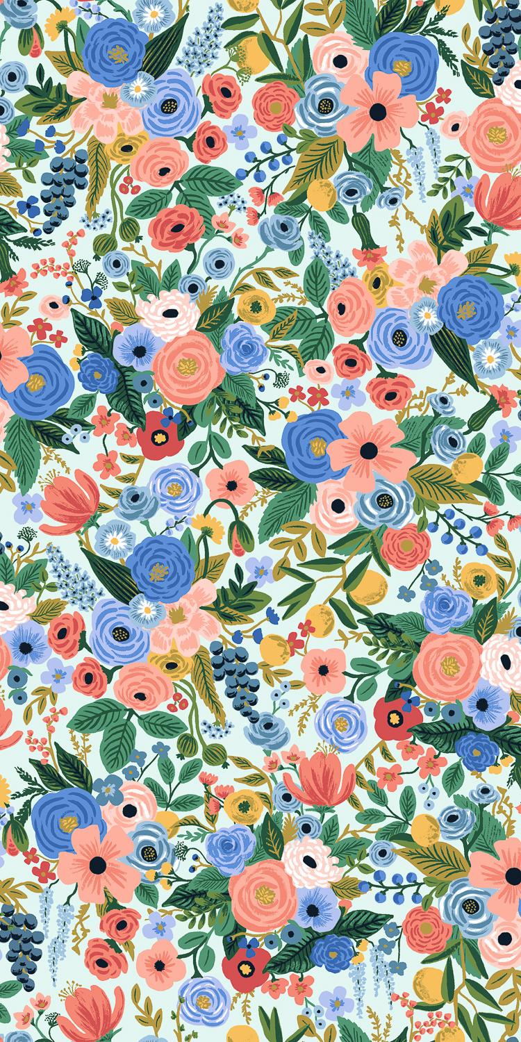 Wildwood-Petite Garden Party-Blue RP104-BL2