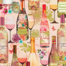 Wine Bottles Blush w/Metallic AINDM2274396