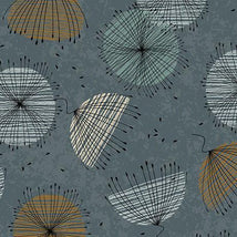 Wisps On The Wind-Contempo Flowers Dusty Teal 2800-31782-QLIN