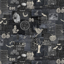 Witch's Tale-Collage Dark Grey Y4788-3