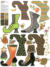 Witches' Boots Felt Panel 42"x54" FT16059-PANEL