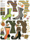 Witches' Boots Felt Panel 42"x54" FT16059-PANEL