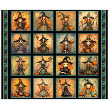 Witchypoo-37" Witch Picture Panels Black 2600-31934-J