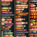 Witchypoo-Bookshelf Stripe Multi 2600-31937-X