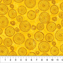Woodblock-Wood Rings Sunshine Yellow 82040-54