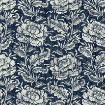 Woodcut Floral-Navy DCX11803-NAVY-D