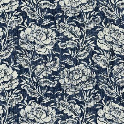 Woodcut Floral-Navy DCX11803-NAVY-D