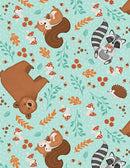 Woodland Whimsy-Animal Toss Teal 3074-49382-772