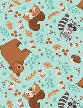 Woodland Whimsy-Animal Toss Teal 3074-49382-772