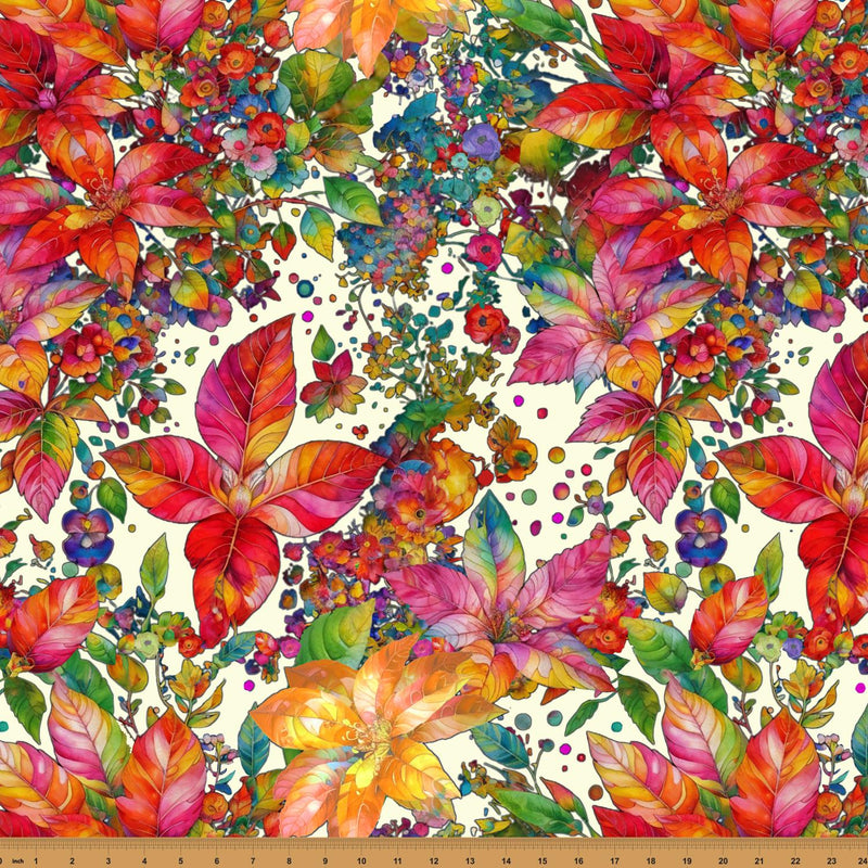 Yuletide Blooms-Cream X5550-33