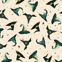 Witchy Wicked-Witches Hats & Stars Cream 4868-41