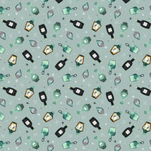 Witchy Wicked-Potion Bottles Dusty Blue 4866-11
