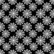 Moonlight Mischief-Spider Web Glow Black Q-2559G-99