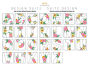 Babylock Design Suite, Floral Alphabet Embroidery Design Collection.