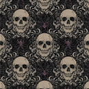 Darkly Enchanted-Mansion Windows w/Spooky Silhouette Charcoal 4794-98